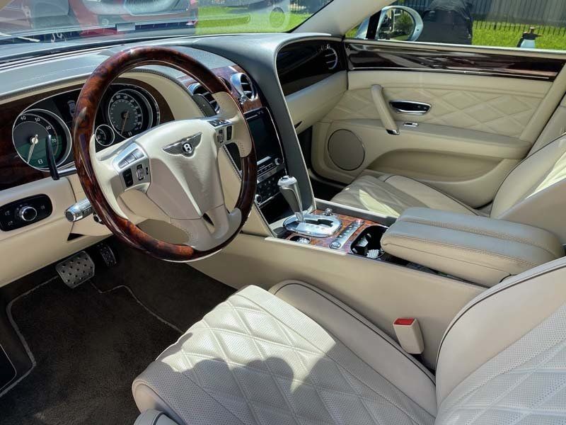 interior of a bentley after cleaning