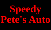 Logo for Demo Auto Repair: text with a gear icon, red and navy colors.