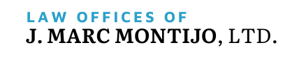 Law Offices of J. Marc Montijo, LTD. Text in blue and black.