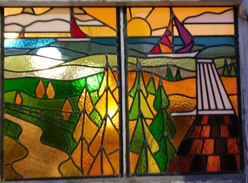 Stained glass has a history which goes back thousands of years
