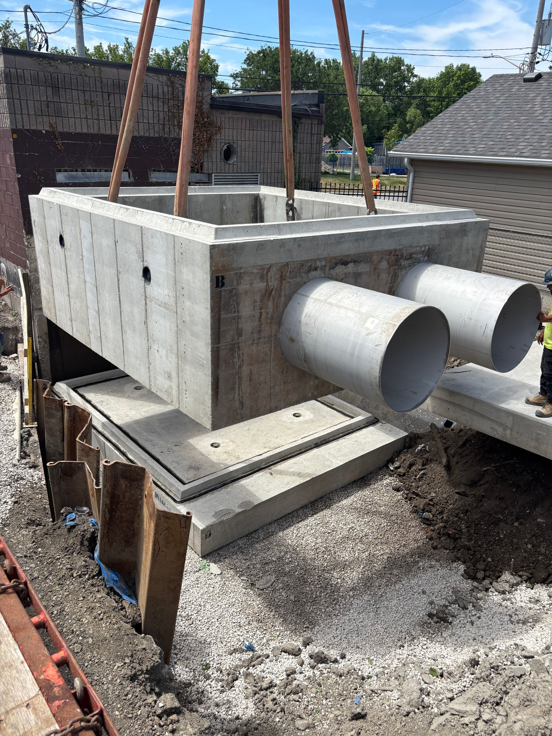 A large culvert used in the East Marsh upgrades.