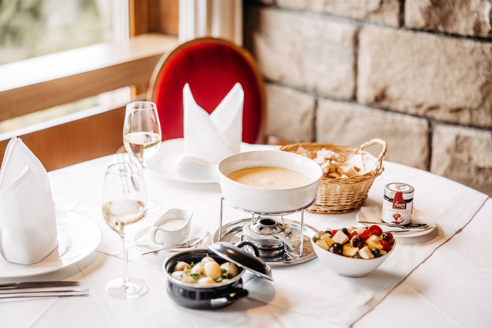 Käsefondue für 2 Personen