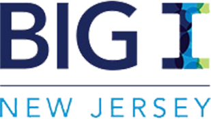 A logo for big i new jersey is shown on a white background.