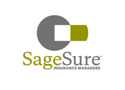 Sagesure insurance managers logo on a white background