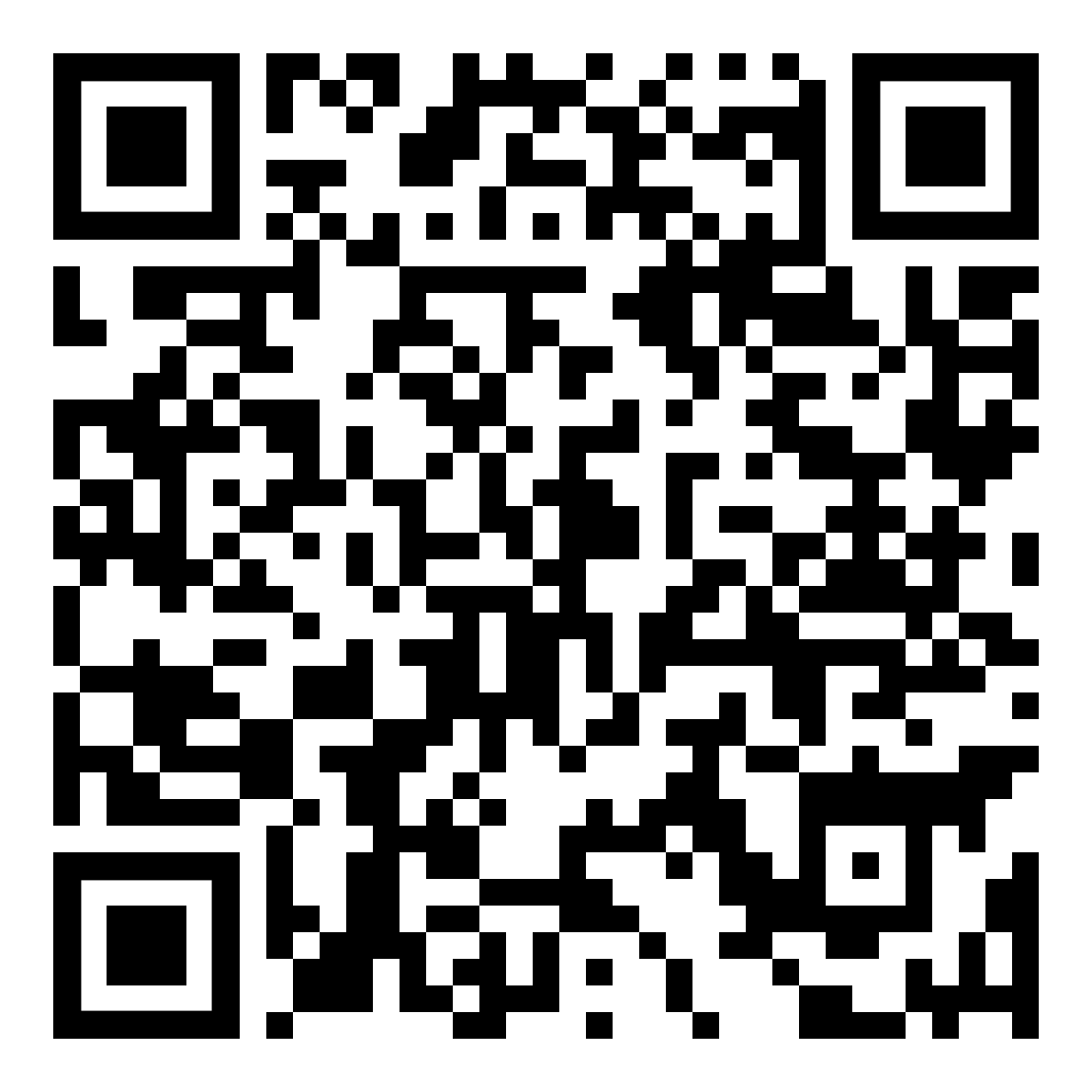 A black and white qr code on a white background.