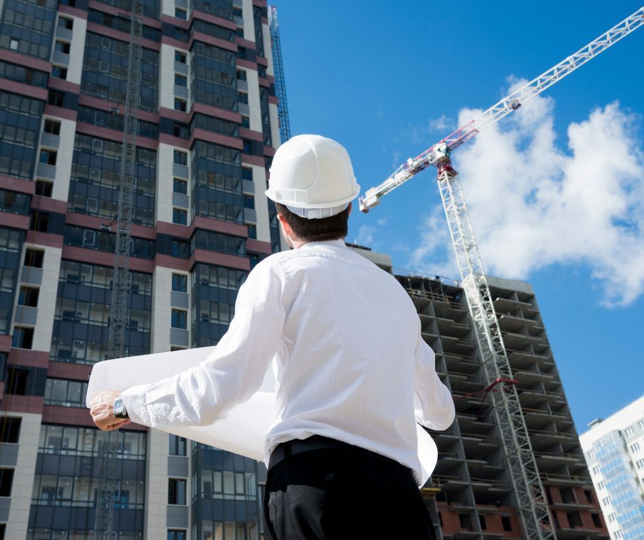 A professional overseeing a construction project