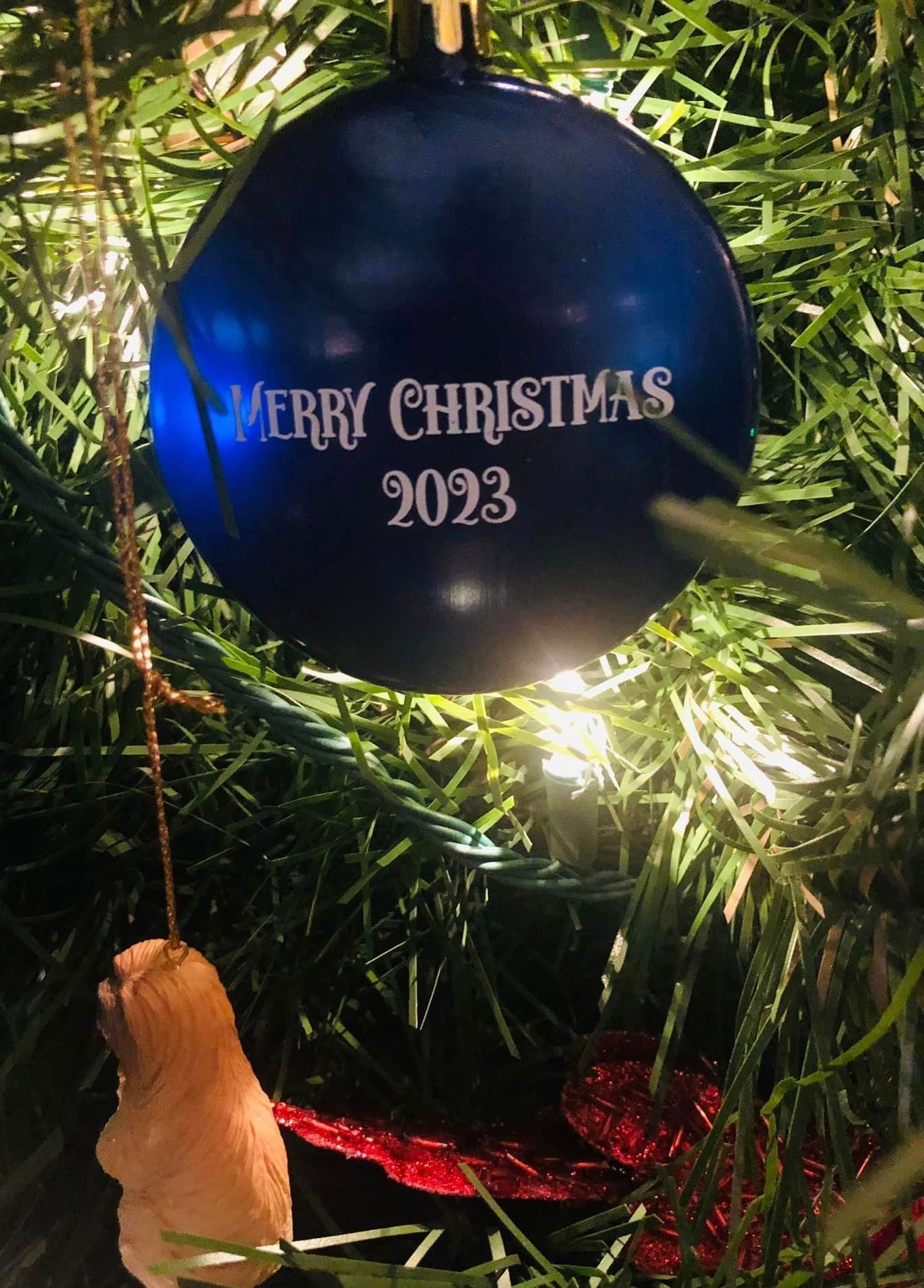Blackwell ornaments on client Christmas trees