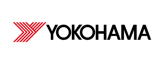 Yokohama tire logo with a red and white arrow design and the word 