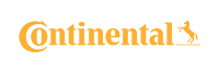 Continental logo in gold, featuring the brand name and a horse silhouette. | DH Automotive