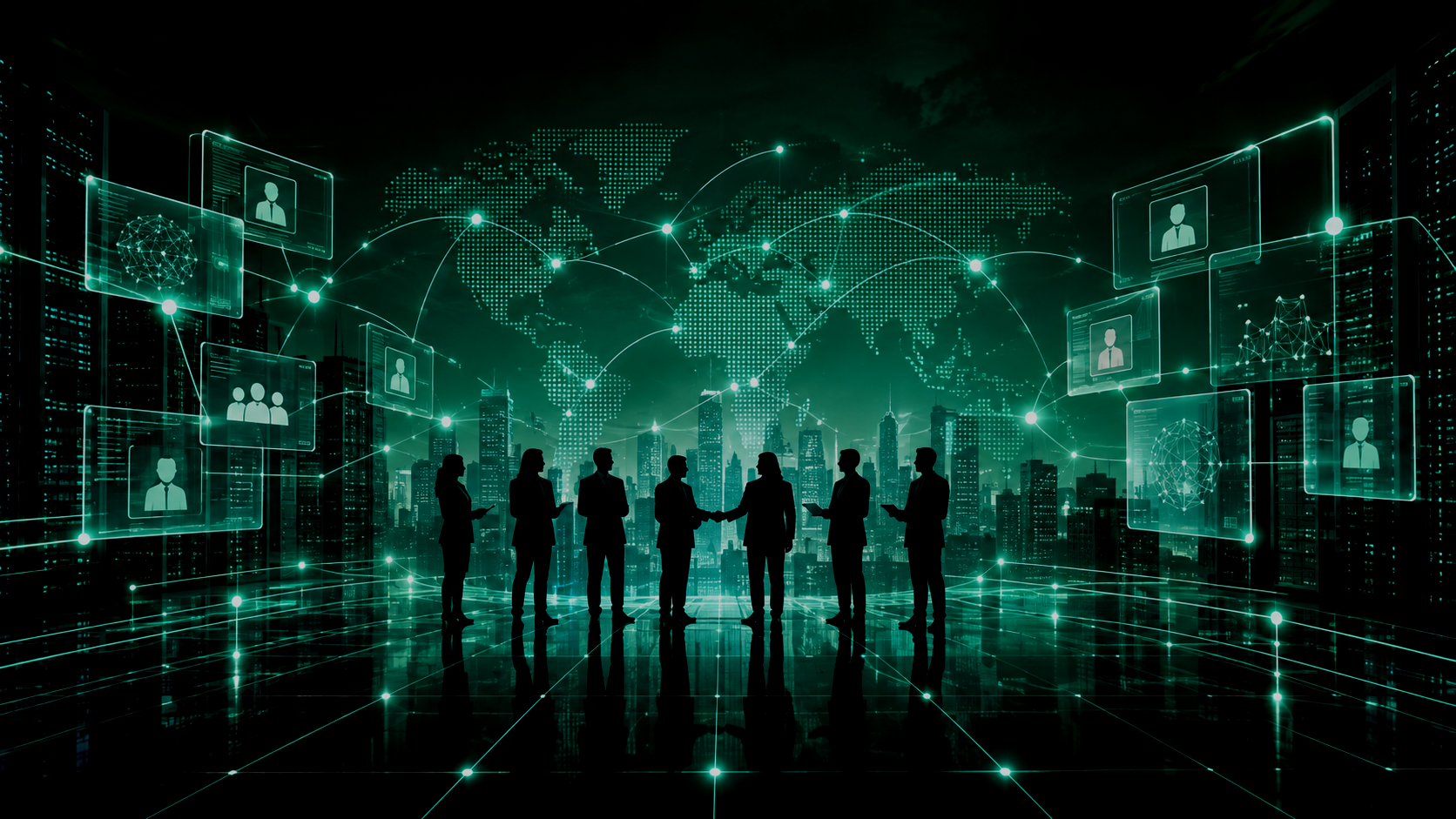Technologist analyzing analytics and visualization tools for decision advantage