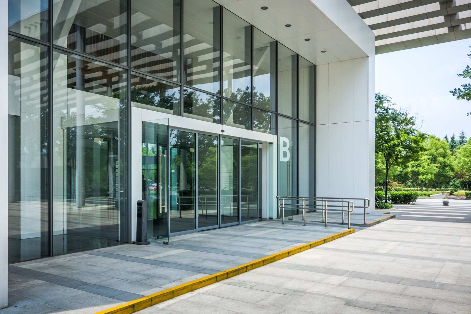 Glass Entrance Sliding Doors