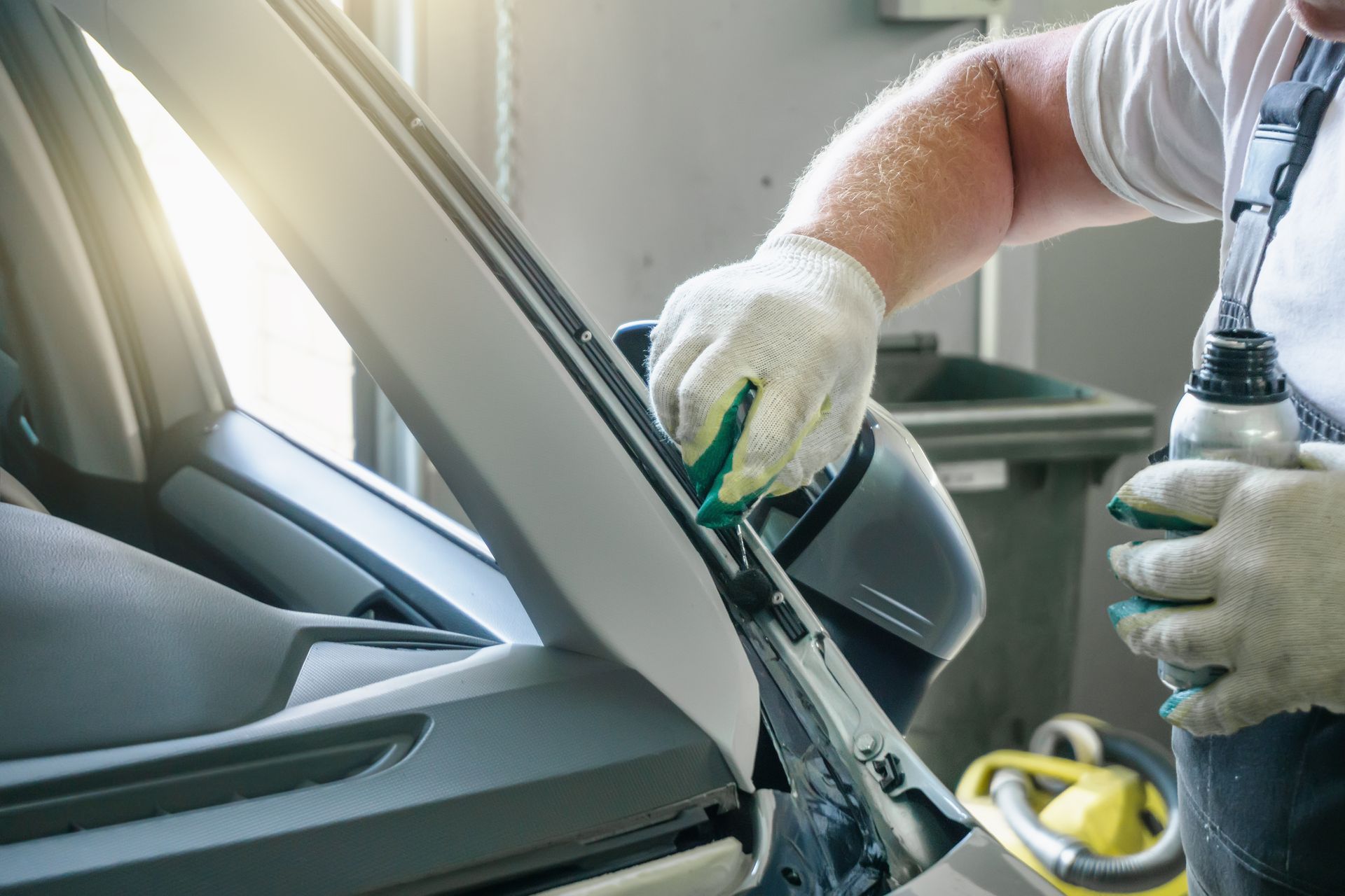 Process of Preparing Car for Replacing Windshield