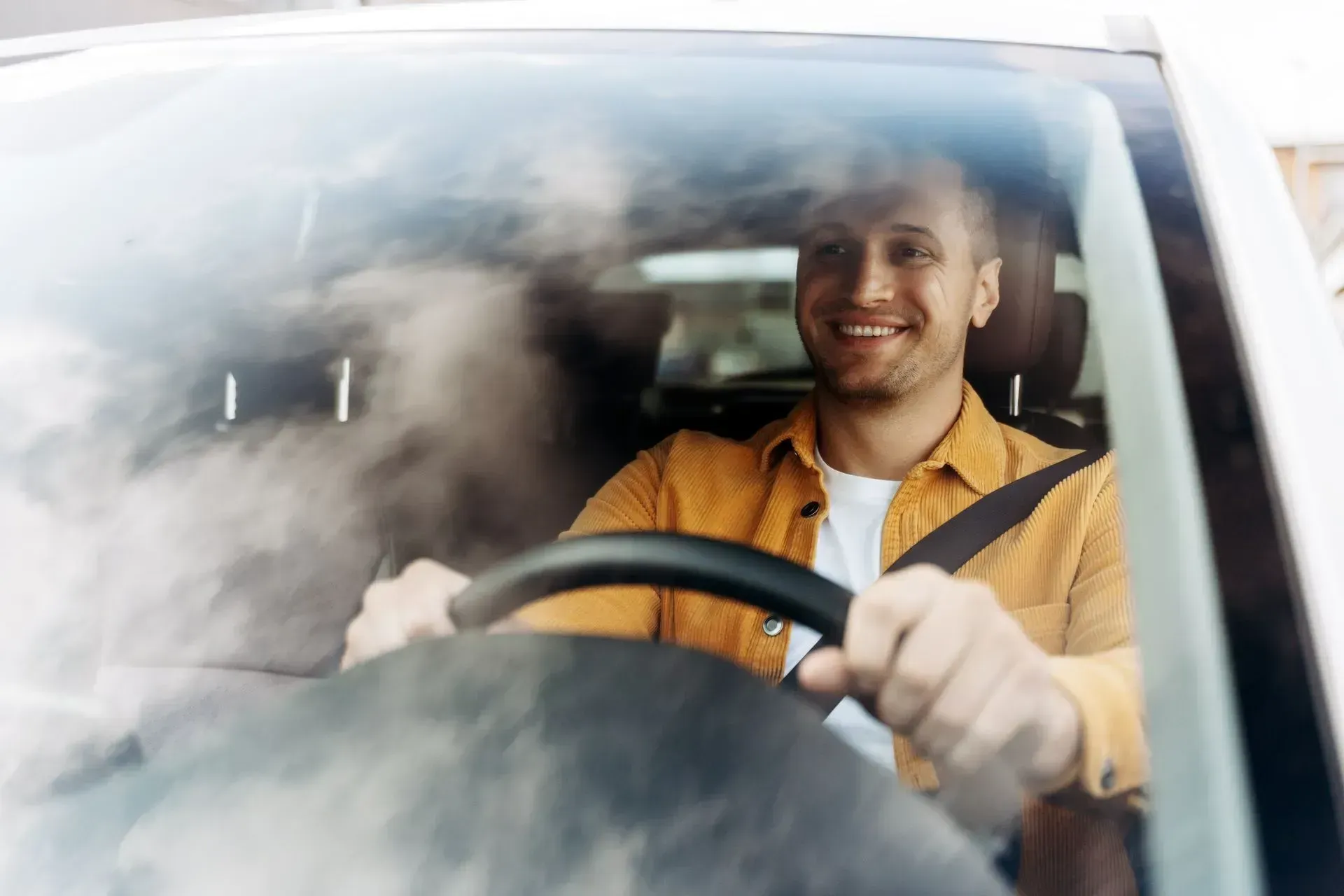 Man Driving Car