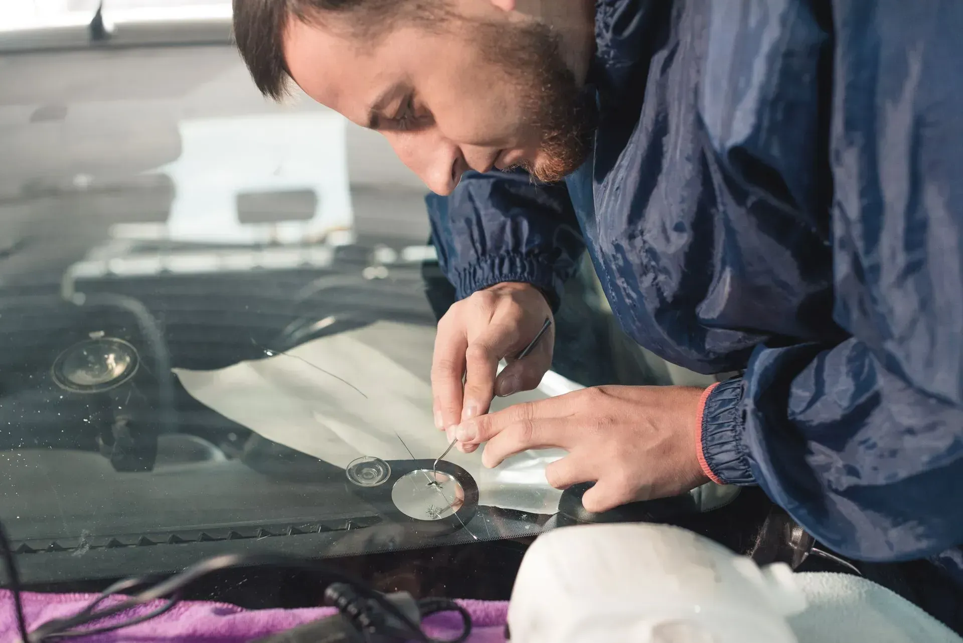 Fixing a Chip In a Car's Windscreen