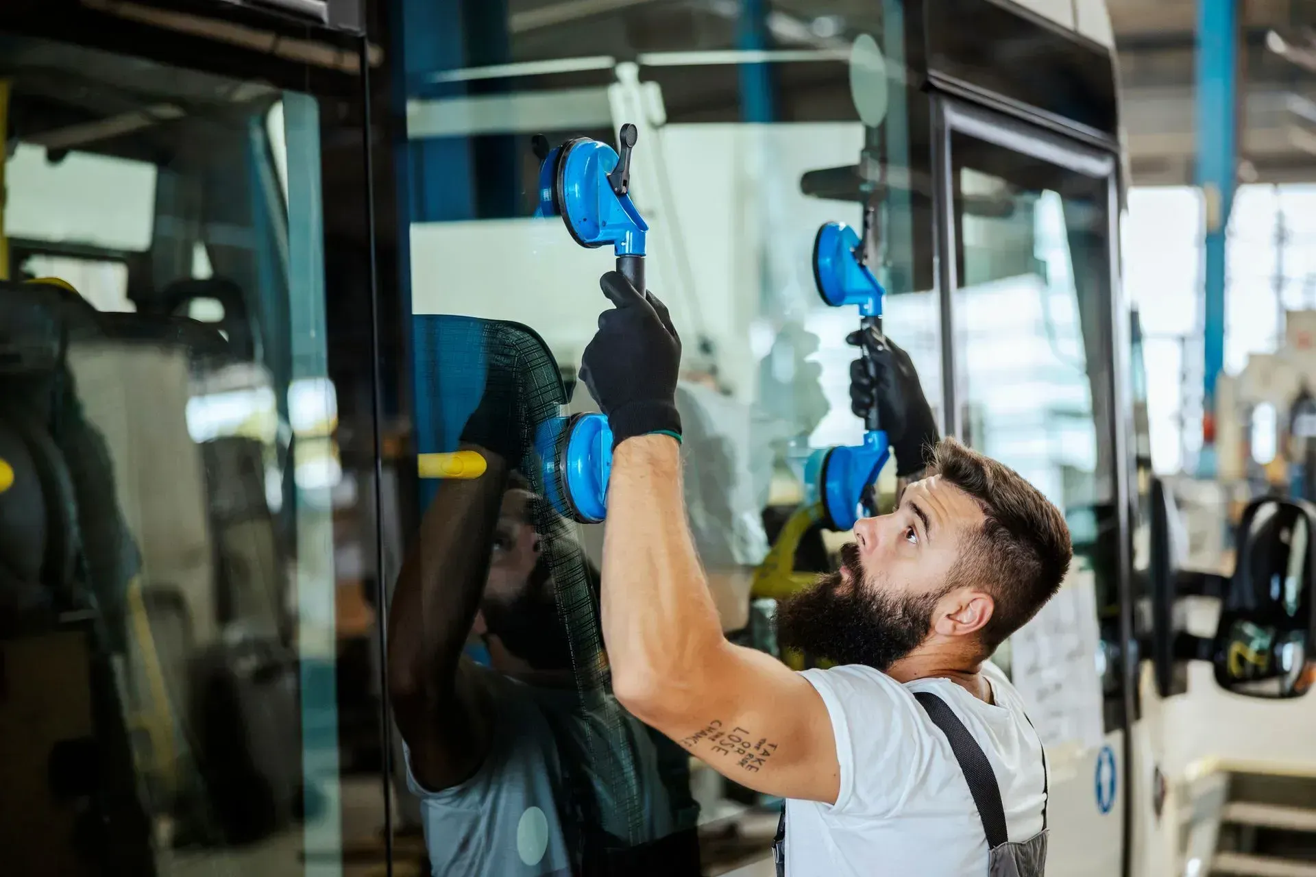 Installing Large Glass Panel