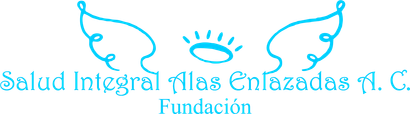 A blue logo for salud integral alas enlazadas