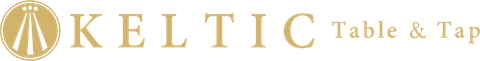 a gold logo for Keltic table and tap in Enfield, Connecticut