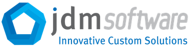 The logo for jdm software innovative custom solutions