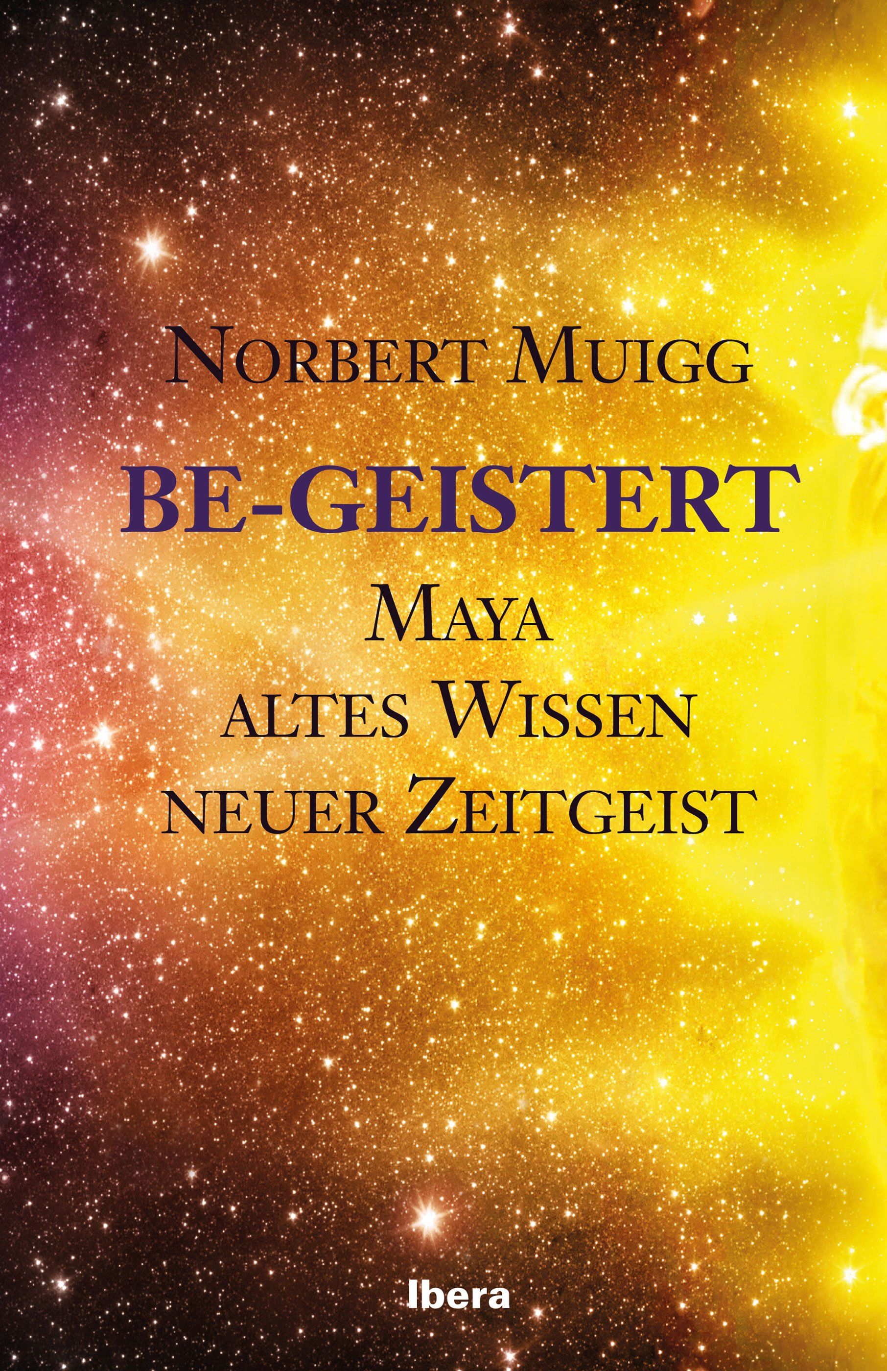Ein Buchcover mit einer Galaxie im Hintergrund