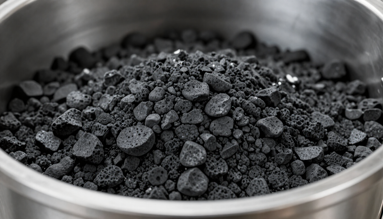 Carbón activado granular para filtración industrial