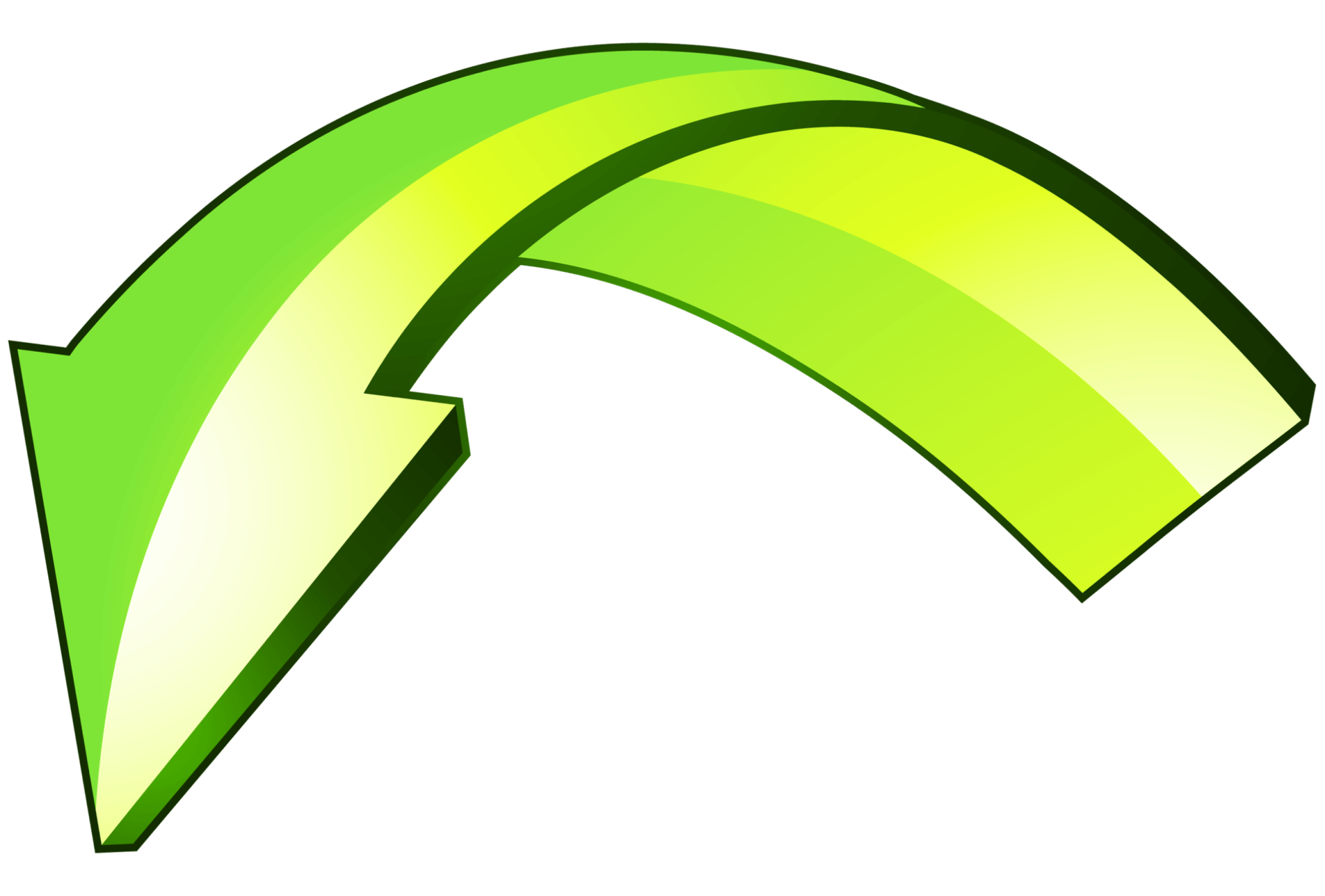 arrow pointing down left