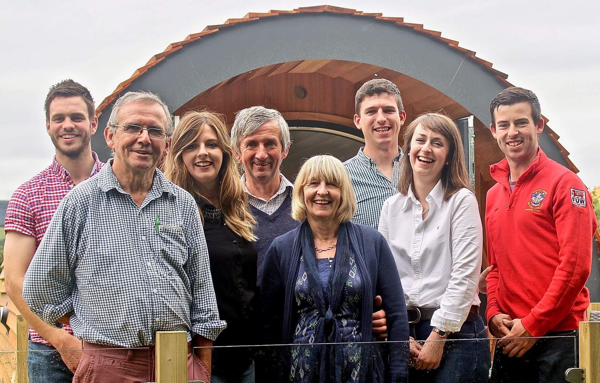 Team photo of Green Grove Barns family