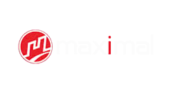 Un logo rouge et blanc sur fond blanc.