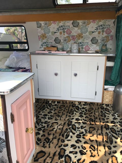 interior painting of trailer