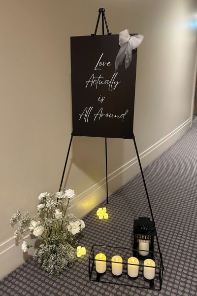 Connor & Rebecca’s Stunning Black & White 360 photo boothWedding at The Aviator Hotel, Farnborough, Hampshire
