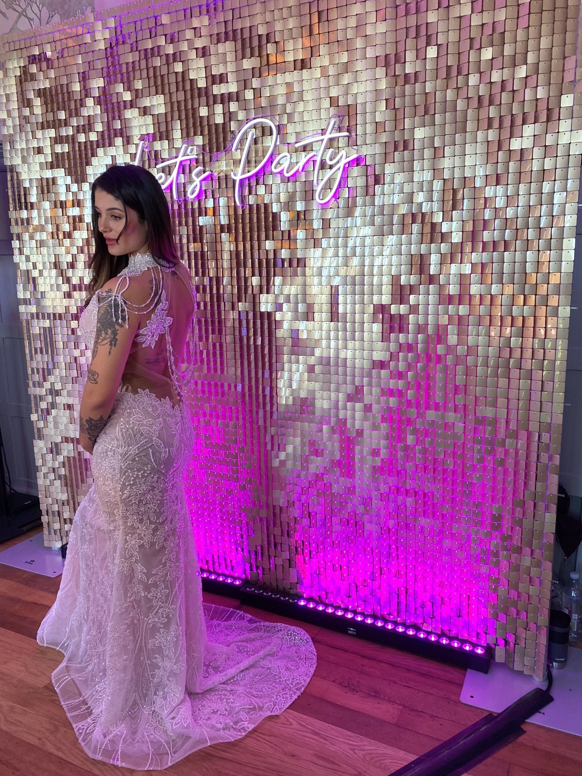 Sequin Shimmer Wall Backdrop Hire Newbury - Party Delights Photo Booth