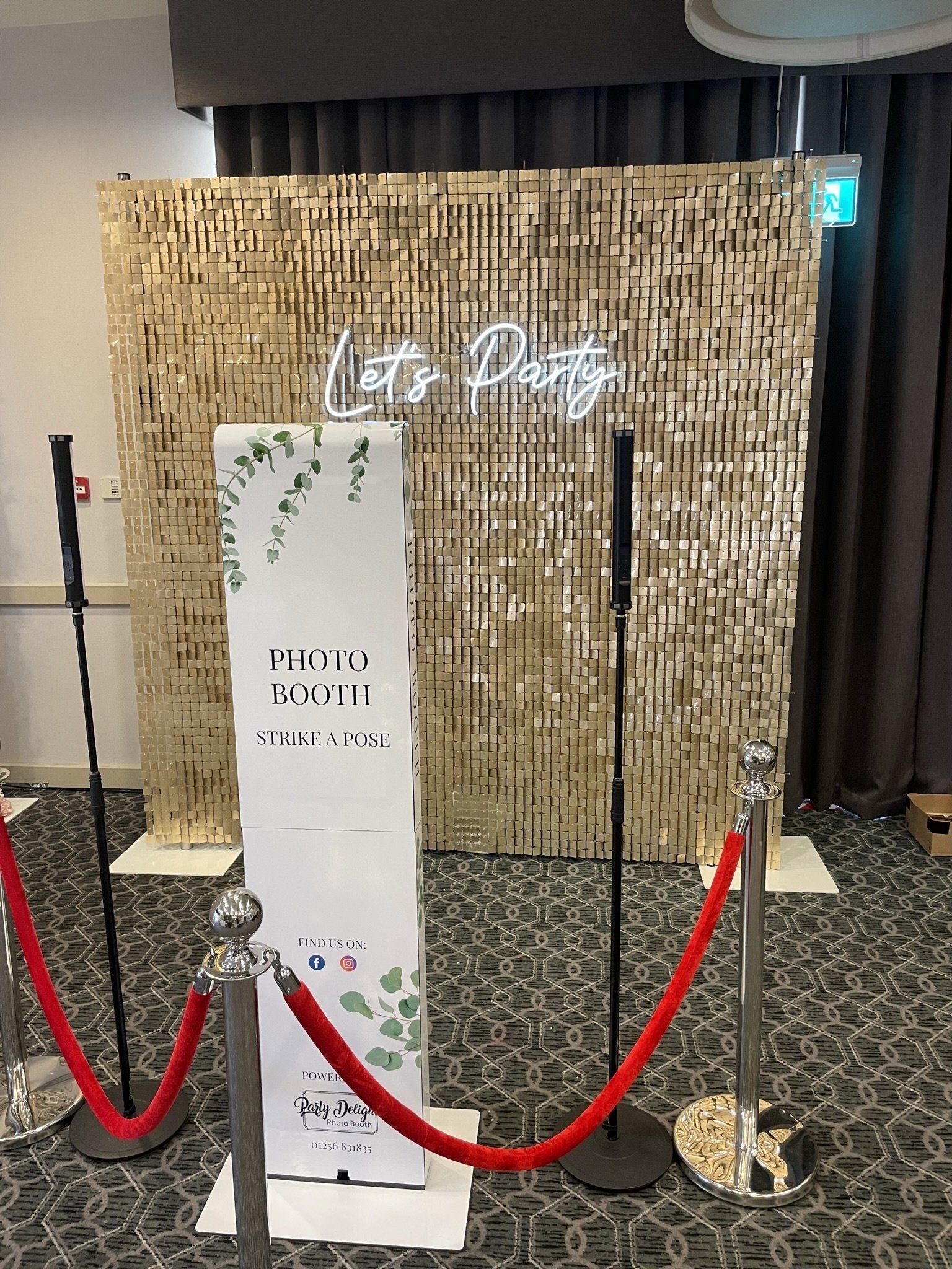 Sequin Shimmer Wall Hire Southampton