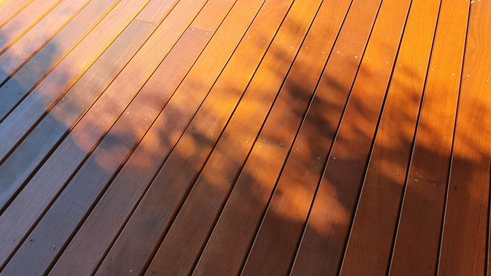 Wooden Deck With Sunlight and the Shadow of a Tree — Sly Bros in Byron Bay, NSW