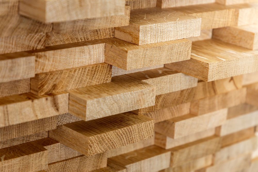 Close-up of Wooden Planks Arranged in a Staggered — Sly Bros in Woodburn, NSW
