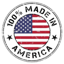 A stamp that says 100 % made in america