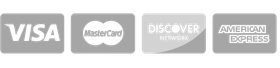 A visa mastercard discover and american express logo on a white background
