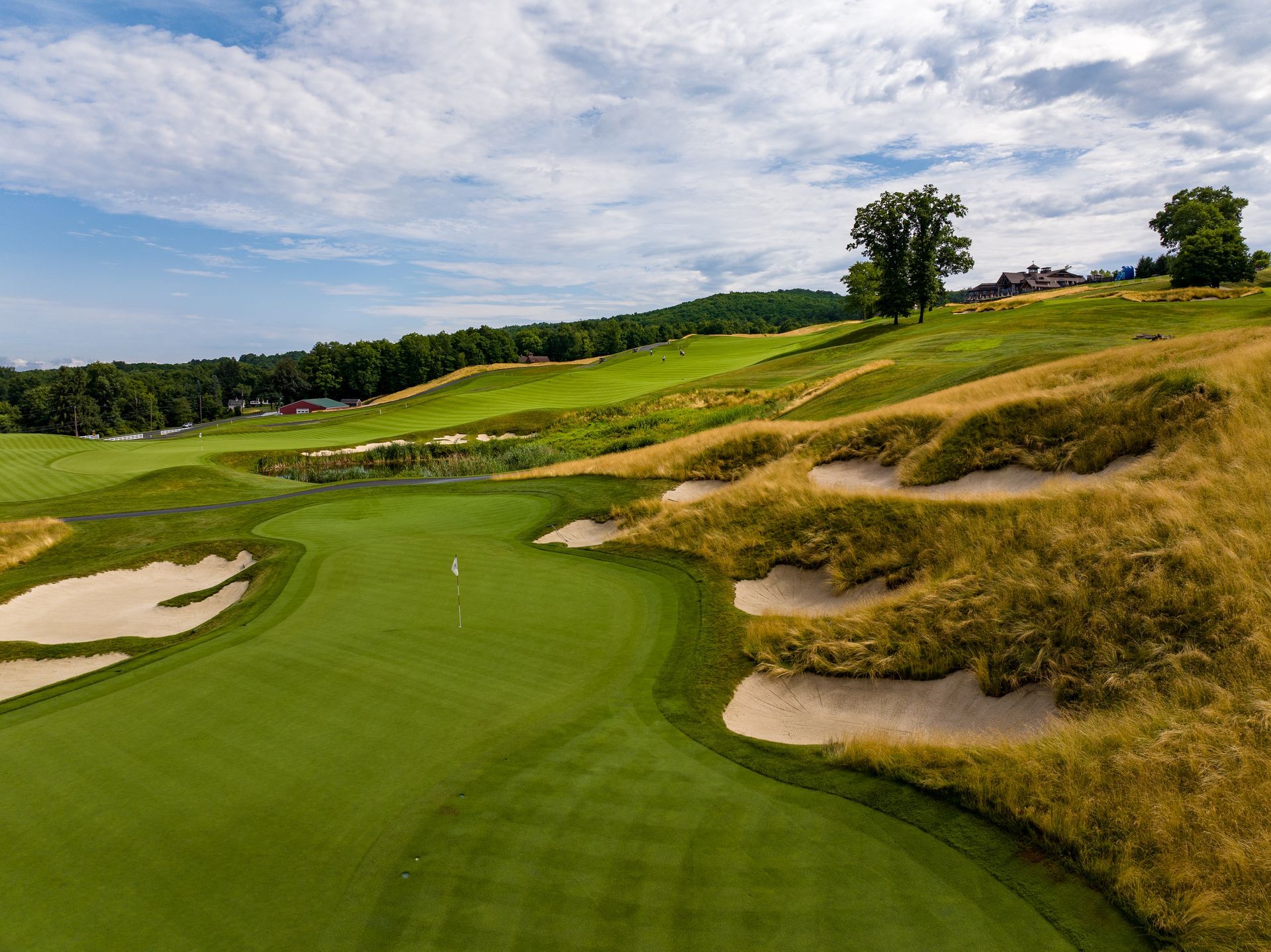 View from behind the fifteenth hole