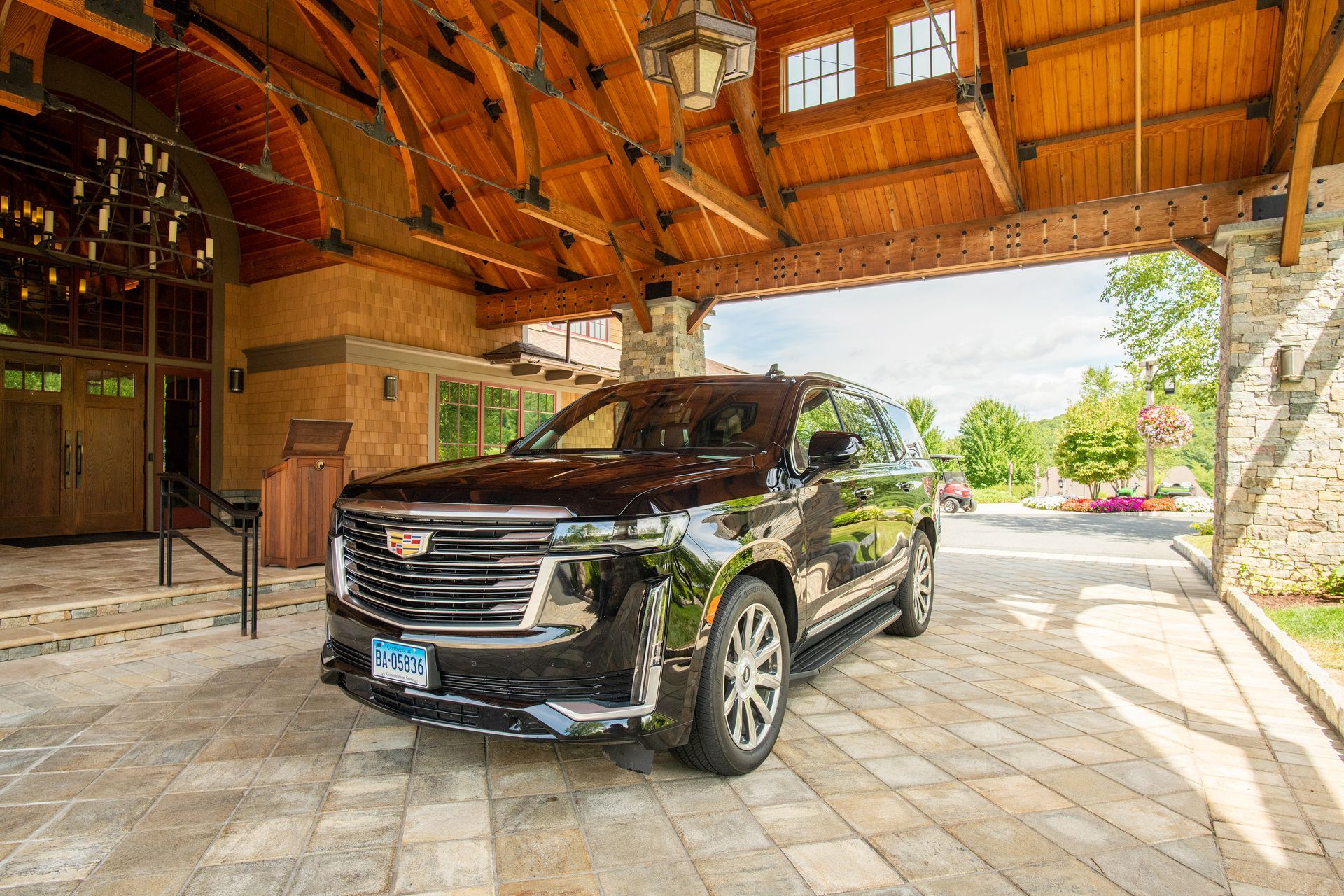 Member shuttle, Cadillac Escalade available for smaller groups at GreatHorse.