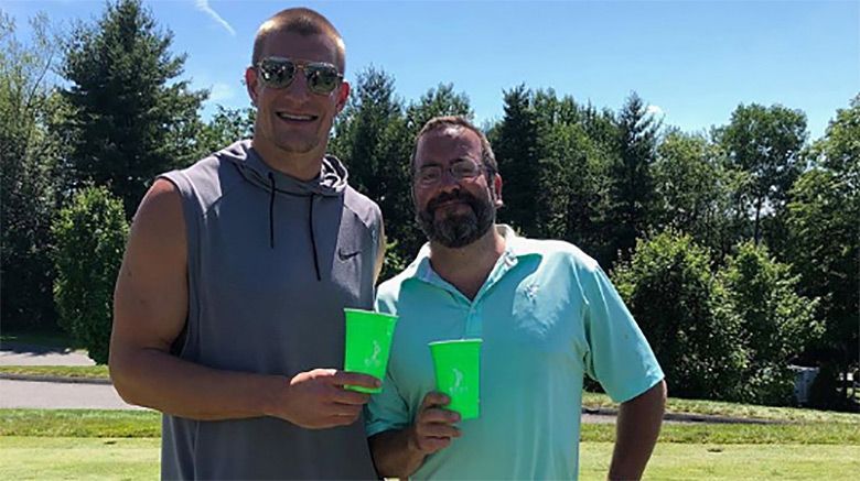 The former New England Patriots tight end visited Western Massachusetts this week to participate in the 27th annual WAAF Celebrity Golf Tournament organized by The Greg Hill Foundation at GreatHorse