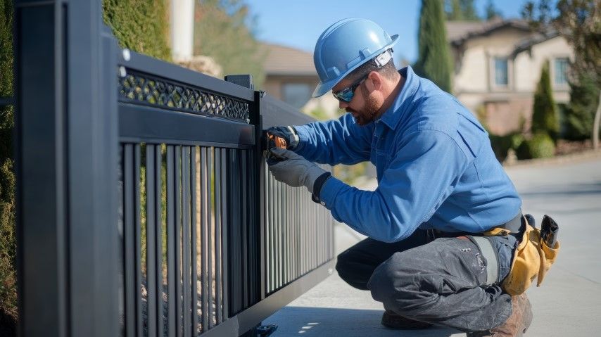 Commercial gate installation in Alexandria LA