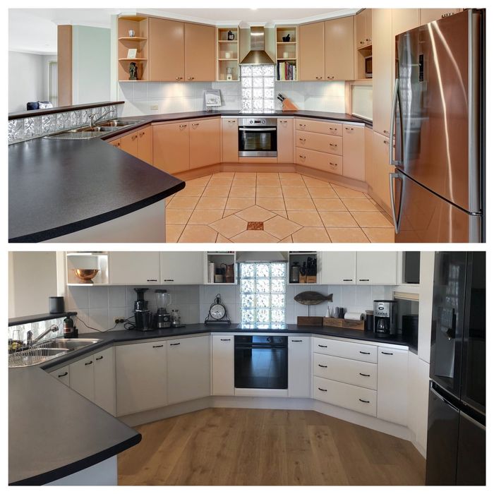 Before And After Of Floor Renovation — Geoff Thompson's Independent Flooring Centre In Port Macquarie, NSW
