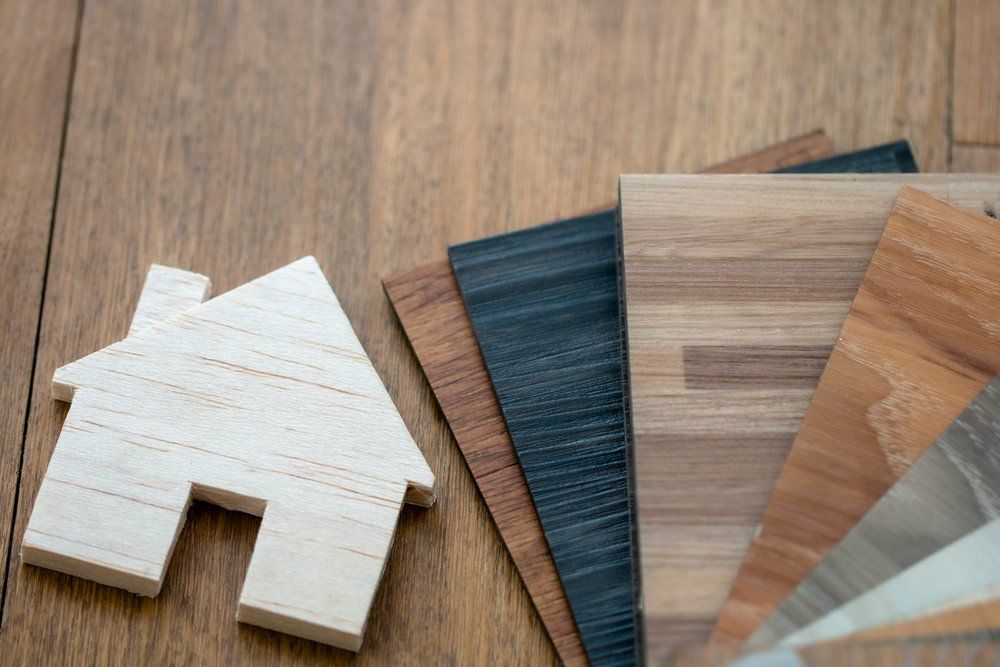 Top View Of Vinyl Stack Catalog — Geoff Thompson's Independent Flooring Centre In Laurieton, NSW