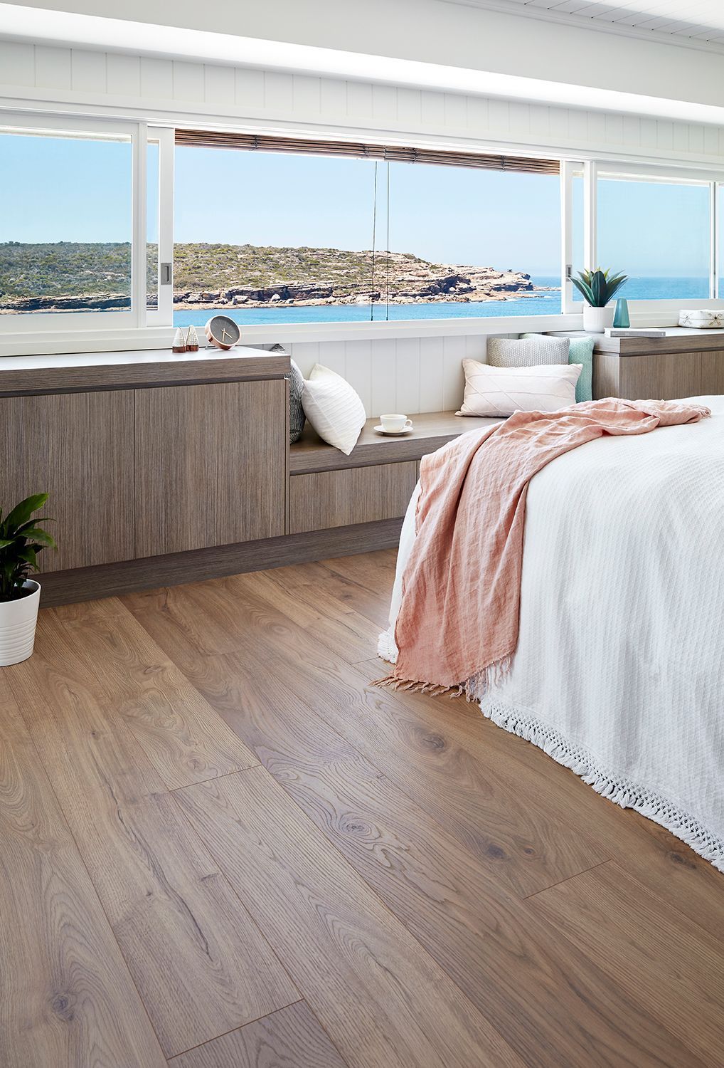 A Bedroom With Hardwood Floors — Geoff Thompson's Independent Flooring Centre In Port Macquarie, NSW