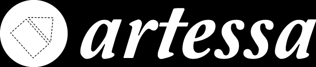 The logo for artessa is white on a black background.