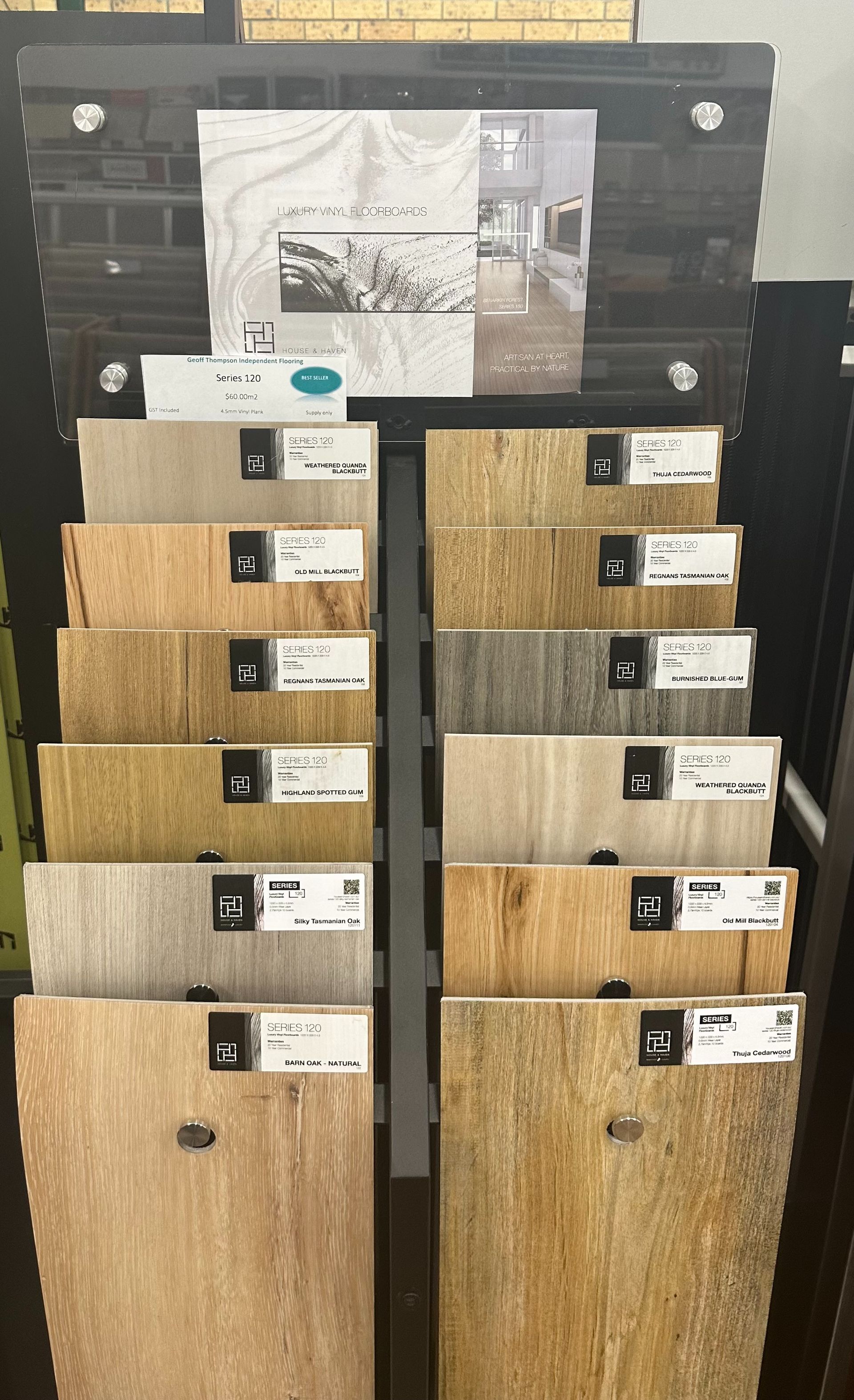 A Display Of Different Types of Wooden Flooring — Geoff Thompson's Independent Flooring Centre In Port Macquarie, NSW
