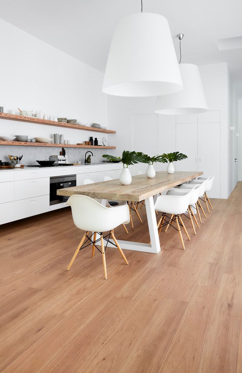 Laminate Flooring In Dining Room — Geoff Thompson's Independent Flooring Centre In Port Macquarie, NSW