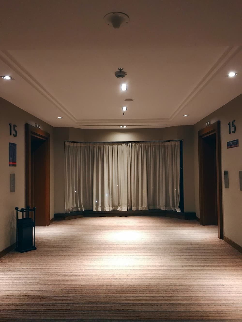 Carpeted Floor in the Hotel Hallway — Geoff Thompson’s Independent Flooring Centre in Kempsey, NSW