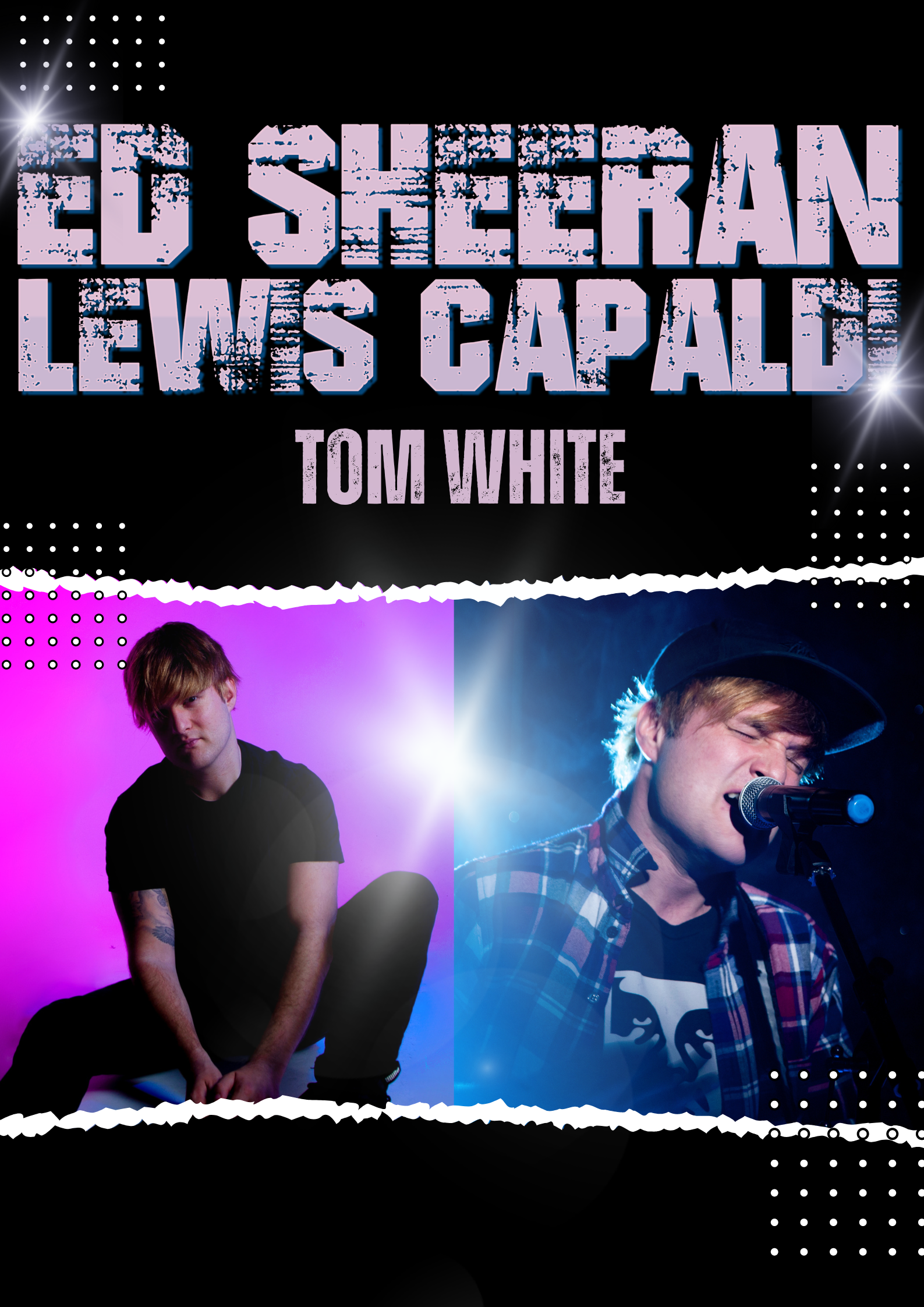 Tom Whitehead as Ed Sheeran tribute - Aston Management