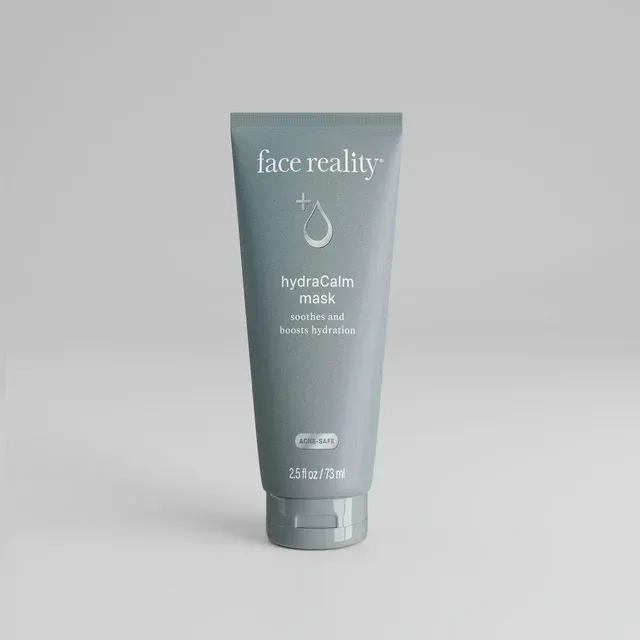 A tube of face reality hydracalm face mask