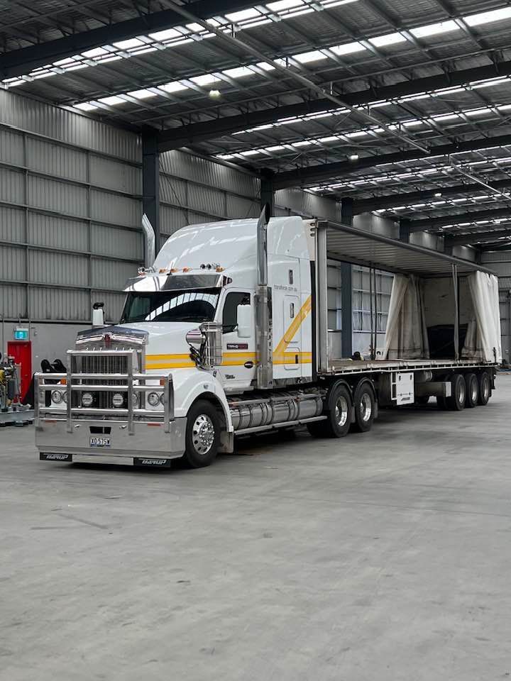 Semi Truck is Parked in a Warehouse — Transforce in Cobar, NSW