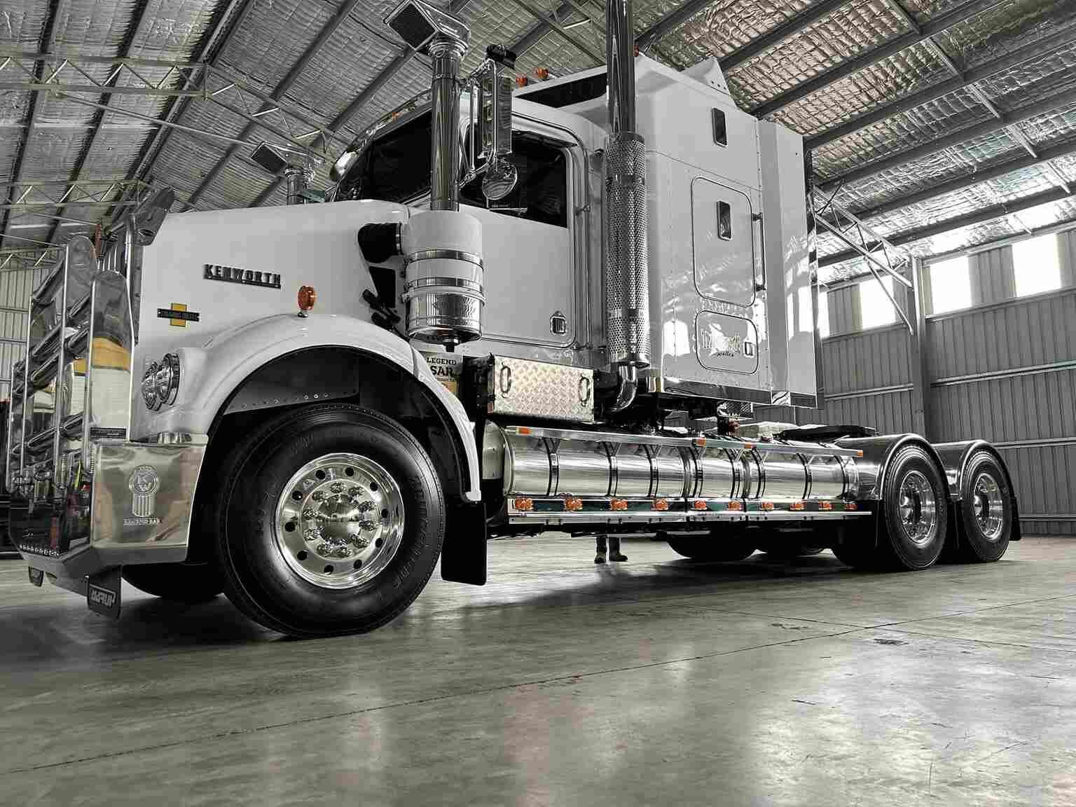 White Semi Truck is Parked in a Warehouse — Transforce in Parkes, NSW